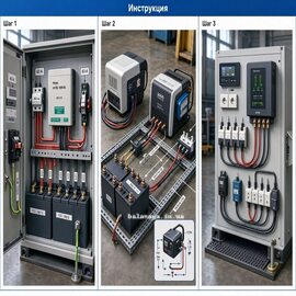 Підключення інверторного стабілізатора Heya HYIS-10KVA, генератора та інвертора 3000 Вт Схема складання щита: підключення стабілізатора Heya HYIS-10KVA, генератор та інвертор 3000 Вт