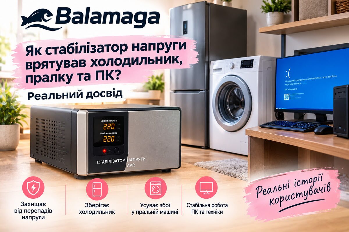 Як стабілізатор напруги захистив холодильник, пральну машину та ПК від перепадів напруги