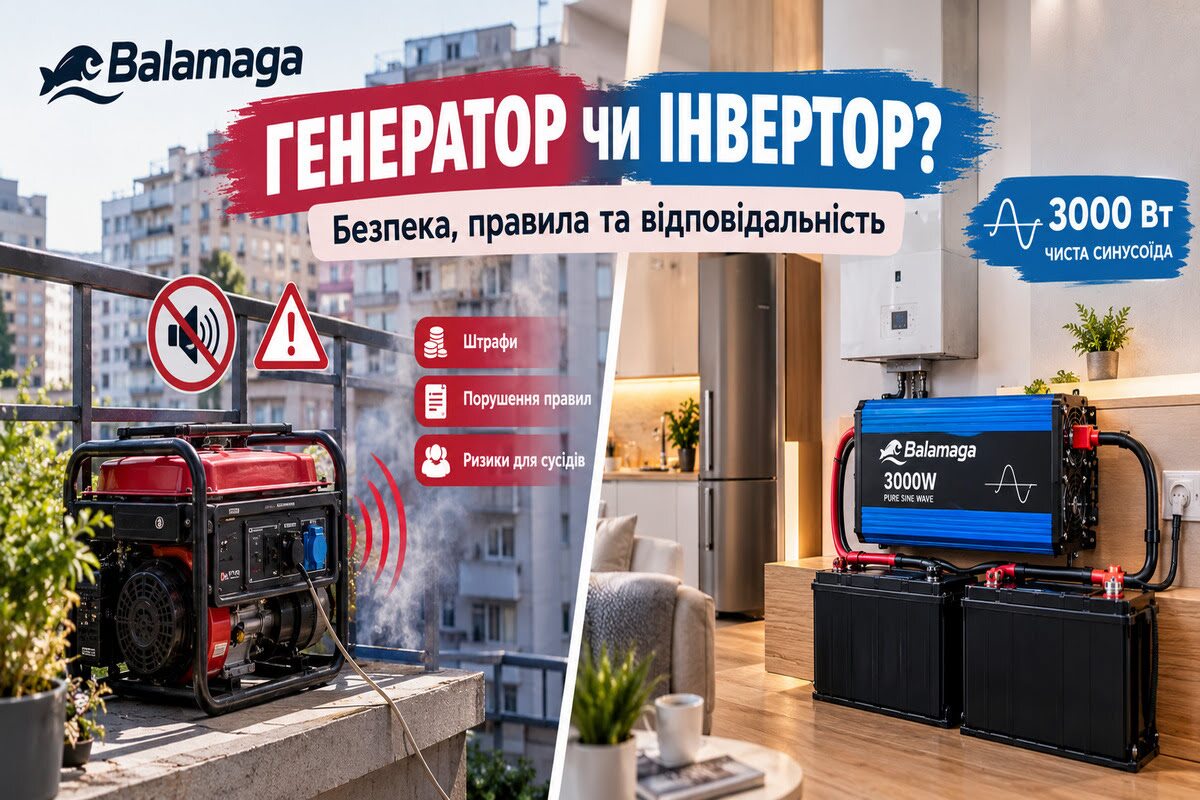 Шумний генератор або тихий інвертор 3000 вт - вибір очевидний