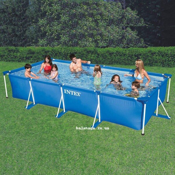 Каркасний басейн. Розмір 450х220х84 см. 3-х шаровий. INTEX 28273 RECTANGULAR FRAME POOL Каркасний басейн. Розмір 450х220х84 см. 3-х шаровий. INTEX 28273 RECTANGULAR FRAME POOL