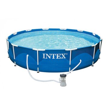Каркасний басейн. Діаметр 366. Висота 76 см. 3-х шаровий. Intex 28212 Каркасний басейн. Діаметр 366. Висота 76 см. 3-х шаровий. Intex 28212