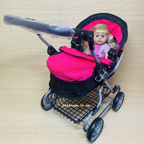 Коляска для кукол + кукла Baby Born. Кукла кушает и пьет водичку.