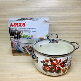Кастрюля эмалированная A-PLUS 3.0 л 20 см Кастрюля эмалированная A-PLUS 3.0 л 20 см