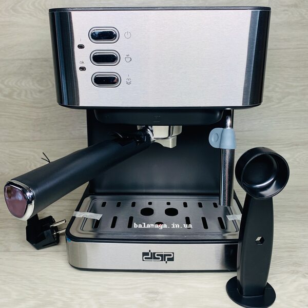 Кавоварка напівавтомат 15 Бар DSP Espresso Coffee Maker, кавамашина, 850 Ватт Кавоварка напівавтомат 15 Бар DSP Espresso Coffee Maker, кавамашина, 850 Ватт