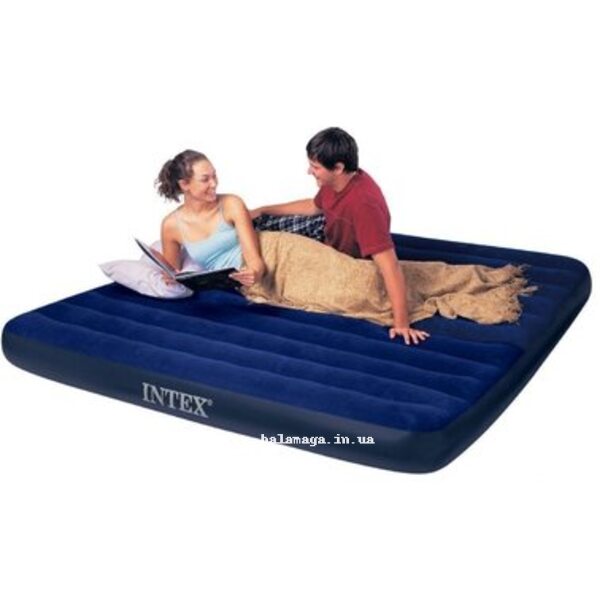 Надувний матрац 203х183х25 см Classic Downy Bed Надувний матрац 203х183х25 см Classic Downy Bed
