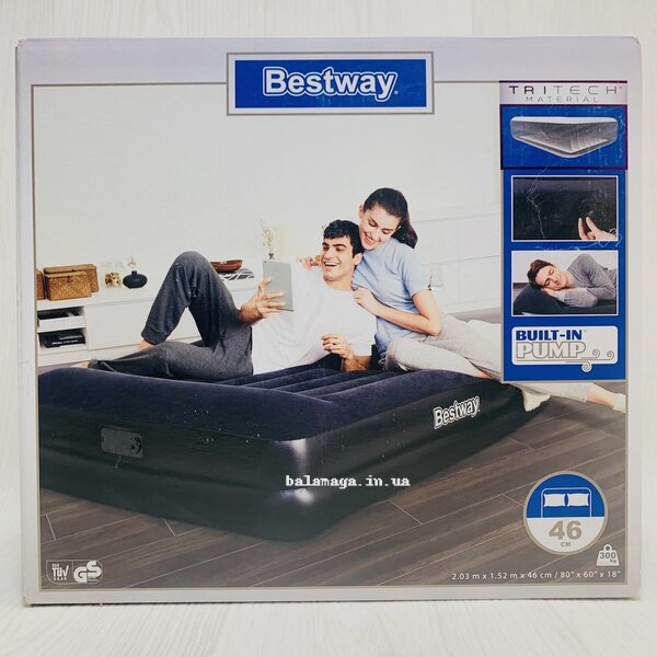 Надувне двоспальне ліжко Bestway 67403 Надувне двоспальне ліжко Bestway 67403