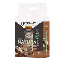 Соєвий наповнювач Ultrakat Tofu з ароматом кави 3мм 6л-2,5кг Соєвий наповнювач Ultrakat Tofu з ароматом кави 3мм 6л-2,5кг