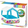 Дитячий надувний басейн 157х157х122 з ручним насосом та підстилкою Intex 57470