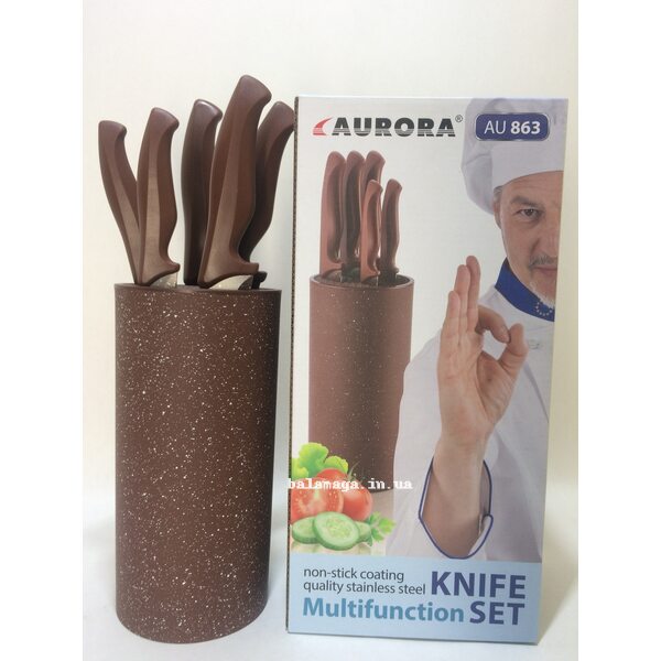 Набір кухонних ножів AURORA AU 863 (6 предметів)