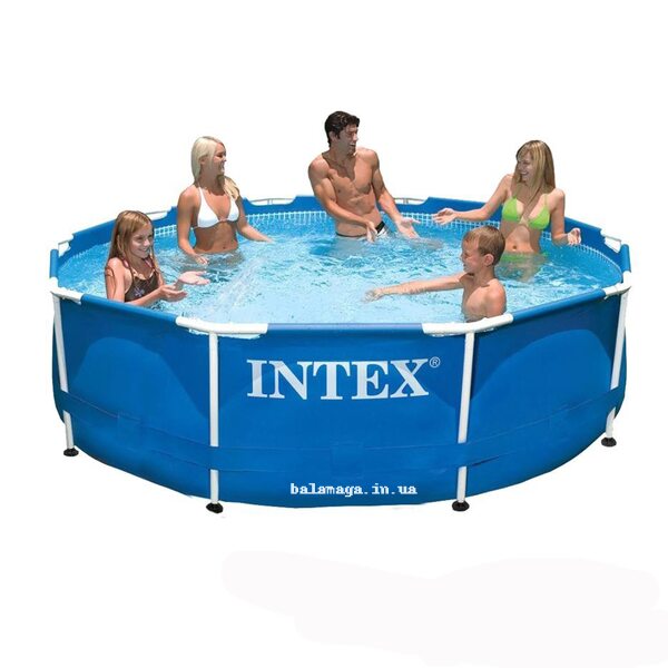 Бассейн каркасный. Диаметр 305. Высота 76 см. Intex 28200 Metal Frame Pool Бассейн каркасный. Диаметр 305. Высота 76 см. Intex 28200 Metal Frame Pool