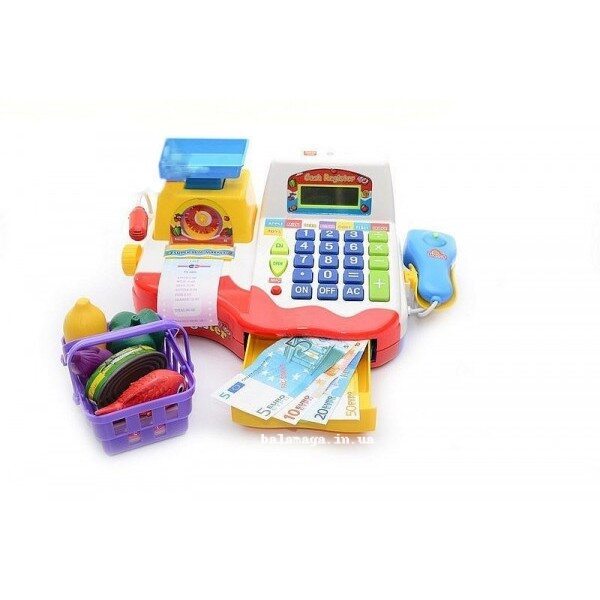 Ігровий набір касовий апарат Калькулятор, іграшки, Мікрофон JOY TOY 7162 Ігровий набір касовий апарат Калькулятор, іграшки, Мікрофон JOY TOY 7162