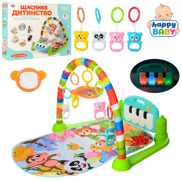 Детский игровой коврик. Подвесные игрушки. Звуковые и световые эффекты. LIMO TOY 698-55A Детский игровой коврик. Подвесные игрушки. Звуковые и световые эффекты. LIMO TOY 698-55A