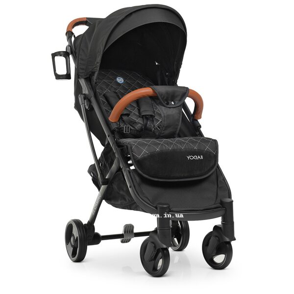 Детская прогулочная коляска книжка EL CAMINO M 3910-1 YOGA II. Черный
