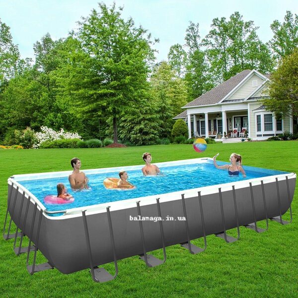 Каркасний басейн Intex. ДхШхВ: 732х366х132 см. Вага: 185 кг. Сходи, насос-фільтр. Тришаровий ПВХ