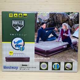 Надувний 2-місний матрац з підголовником 67699 Tritech Airbed Надувний 2-місний матрац з підголовником 67699 Tritech Airbed