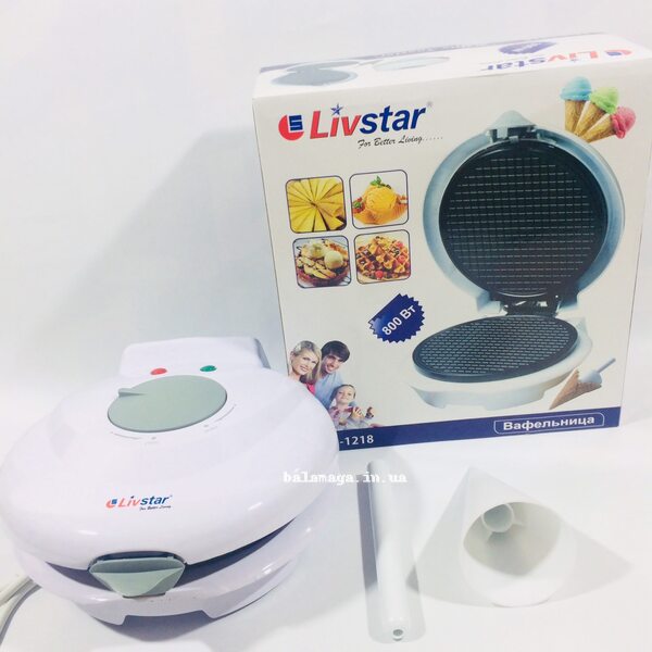 Вафельниця Livstar LSU-1218 + конус для морозива Вафельниця Livstar LSU-1218 + конус для морозива