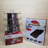 Індукційна настільна електроплита WimpeX WX1321 (2000W)+ набір каструль Індукційна настільна електроплита WimpeX WX1321 (2000W)+ набір каструль
