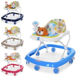 Ходунки дитячі Bambi M 3656 силікон 5 кольорів. Мелодії. Ігрова панель. Регулювання сидіння по висоті Ходунки дитячі Bambi M 3656 силікон 5 кольорів. Мелодії. Ігрова панель. Регулювання сидіння по висоті