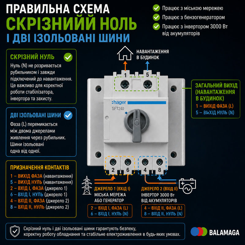 Перемикач Hager SFT240