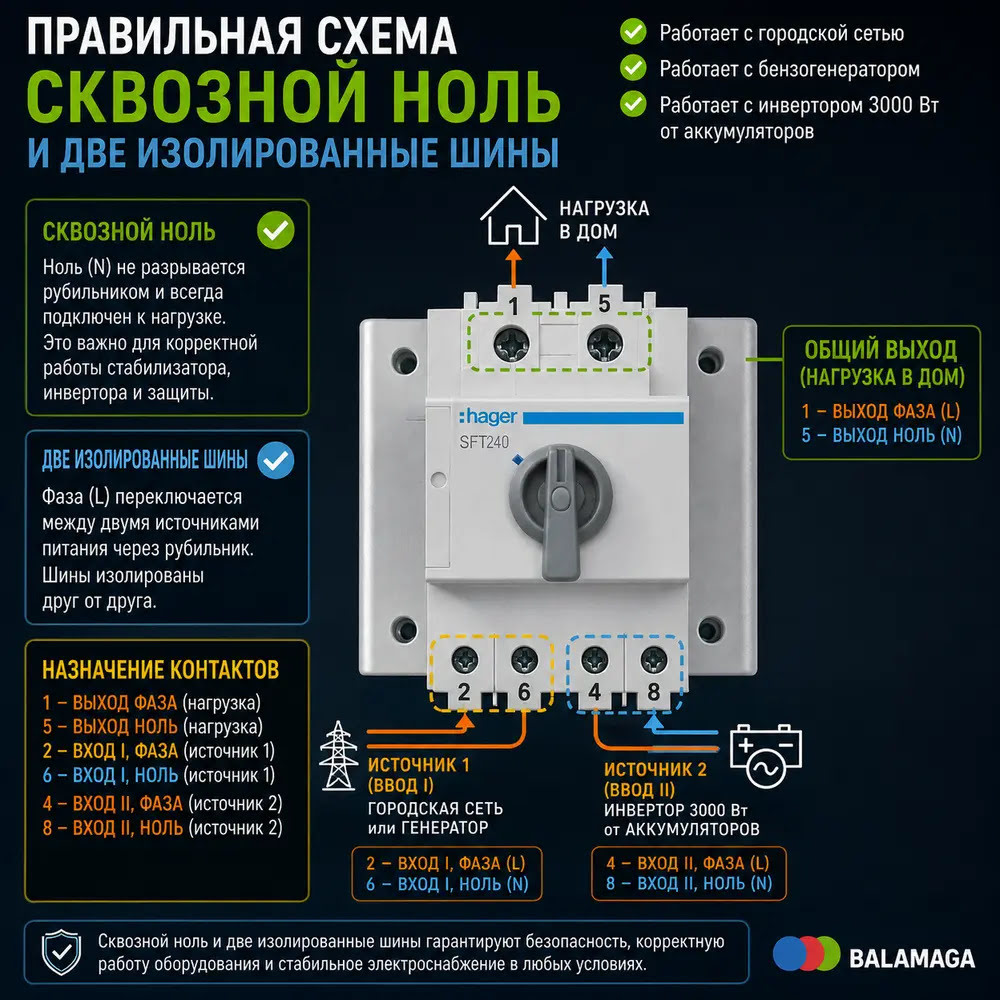 Переключатель Hager SFT240